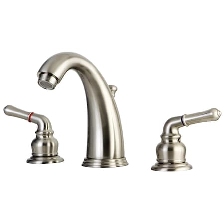 Kingston Brass Widespread Bathroom Faucet, Brushed Nickel GKB988